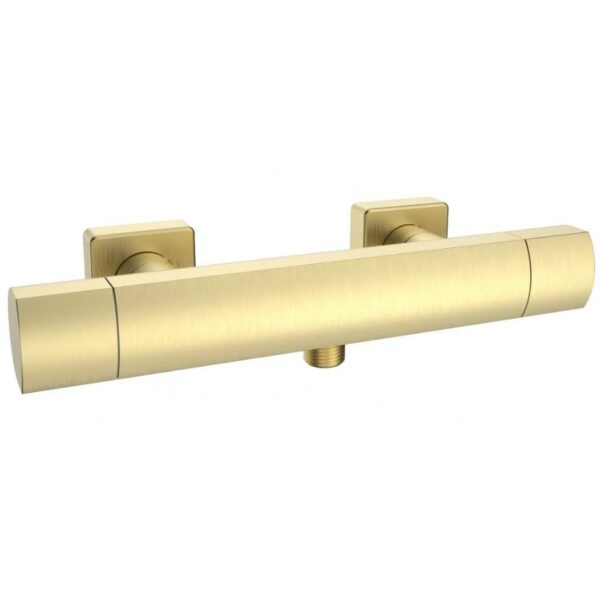 Kartell Kolt Brushed Brass Thermostatic Bar Shower