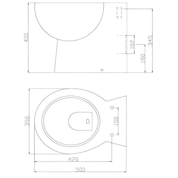 Kartell K-VIT G4K Back to Wall Toilet with Soft Close Seat - Image 3