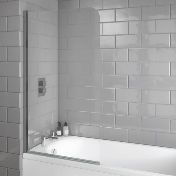 Sognare S6 Radius Edge Chrome Bath Screen