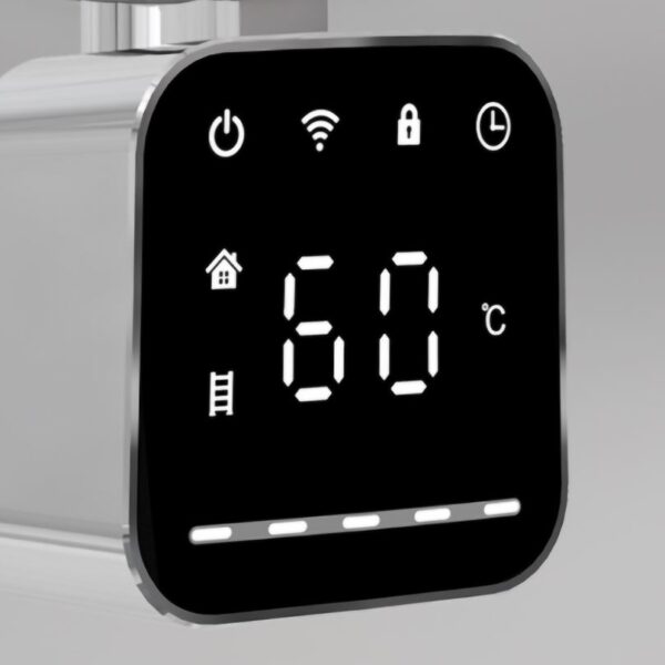Reina Chrome Square Thermostatic 300W & 600W Wifi Element - Image 3