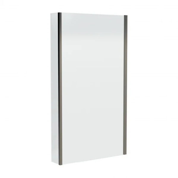 L Shaped Bath & Panel With Gunmetal Screen & Waste - Image 3
