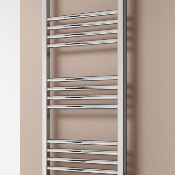 Reina Capo Curved Chrome Designer Electric Heated Towel Rail – Various Sizes - Image 3