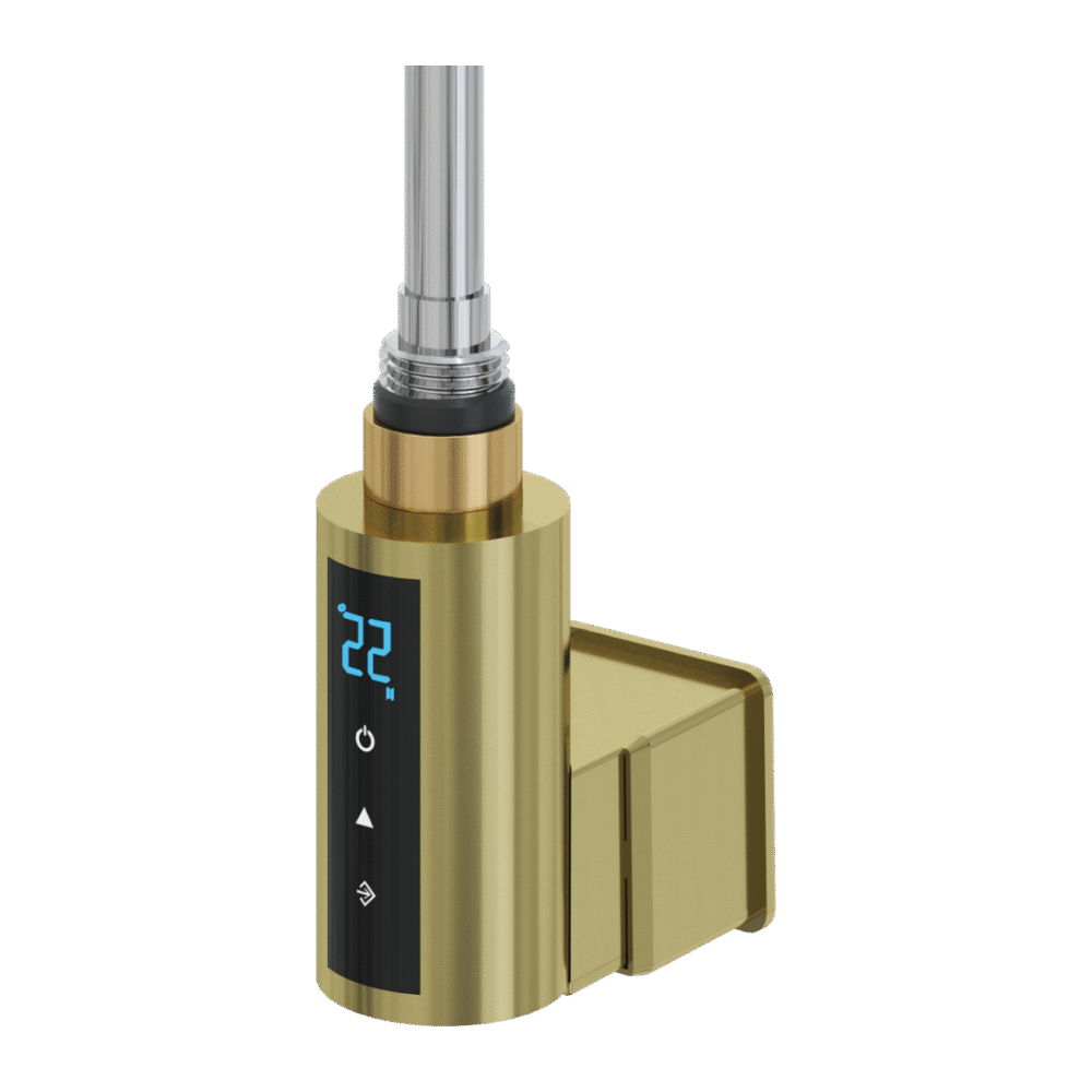 Reina Brushed Brass Touch Thermostatic Heating Element - 300-900 Watts - Image 2