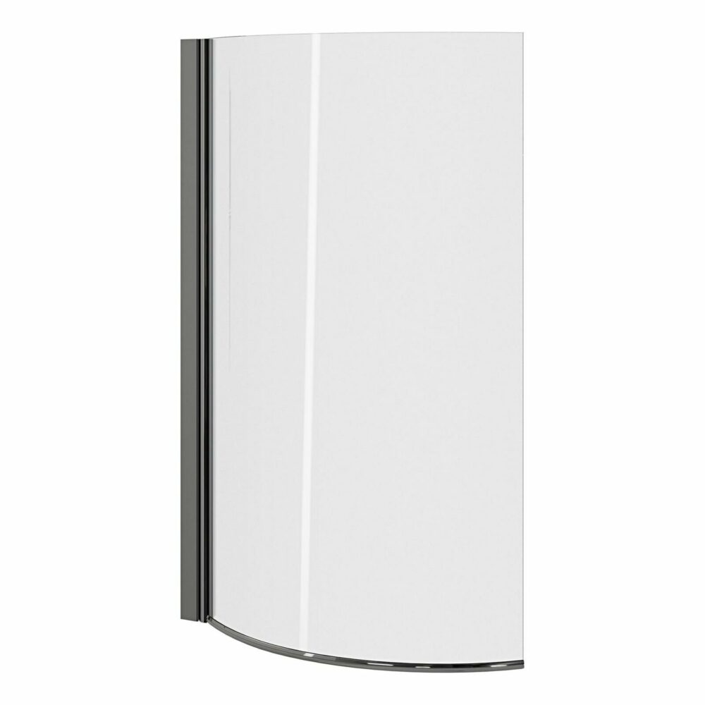 Black & White Gloss Complete P Shaped Bathroom Suite - Image 8