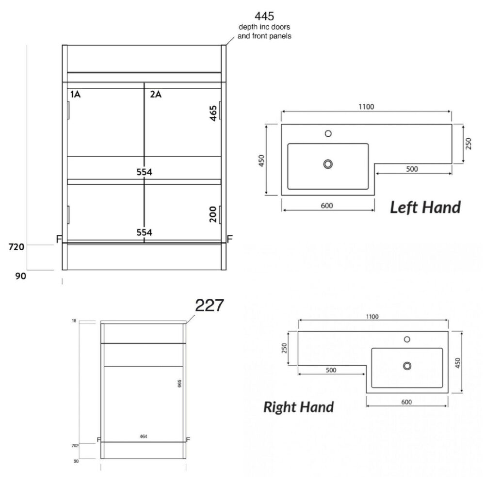 Complete L shape Brushed Brass Bathroom Suite - Image 16