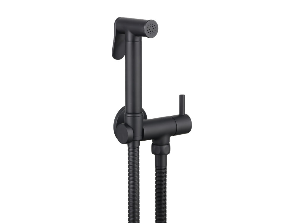 Highlife Matt Black Annan Douche With Round Isolator Valve - Image 2