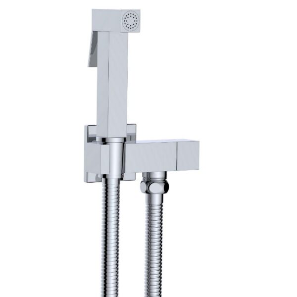 Highlife Chrome Beauly Douche With Square Isolator Valve