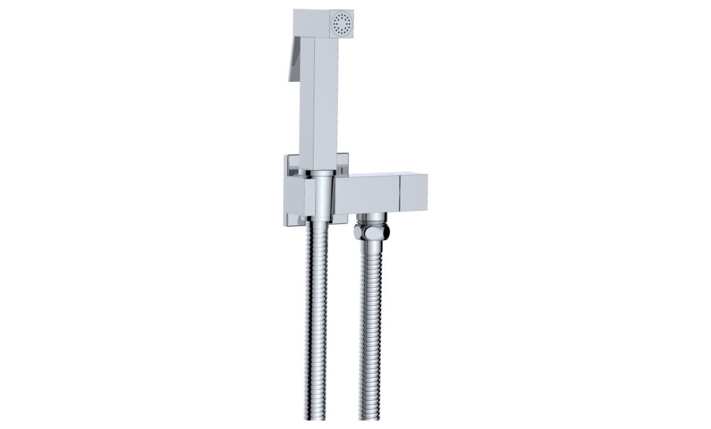 Highlife Chrome Beauly Douche With Square Isolator Valve - Image 2