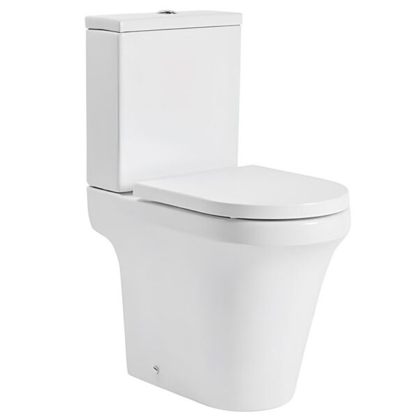 Tavistock Aerial Comfort Height Open Back Close Coupled Pan With Soft Close Seat