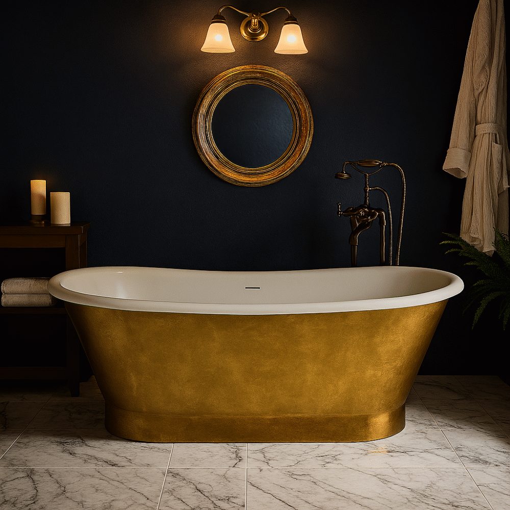 Ezra Gold 1690mm Free Standing Bath