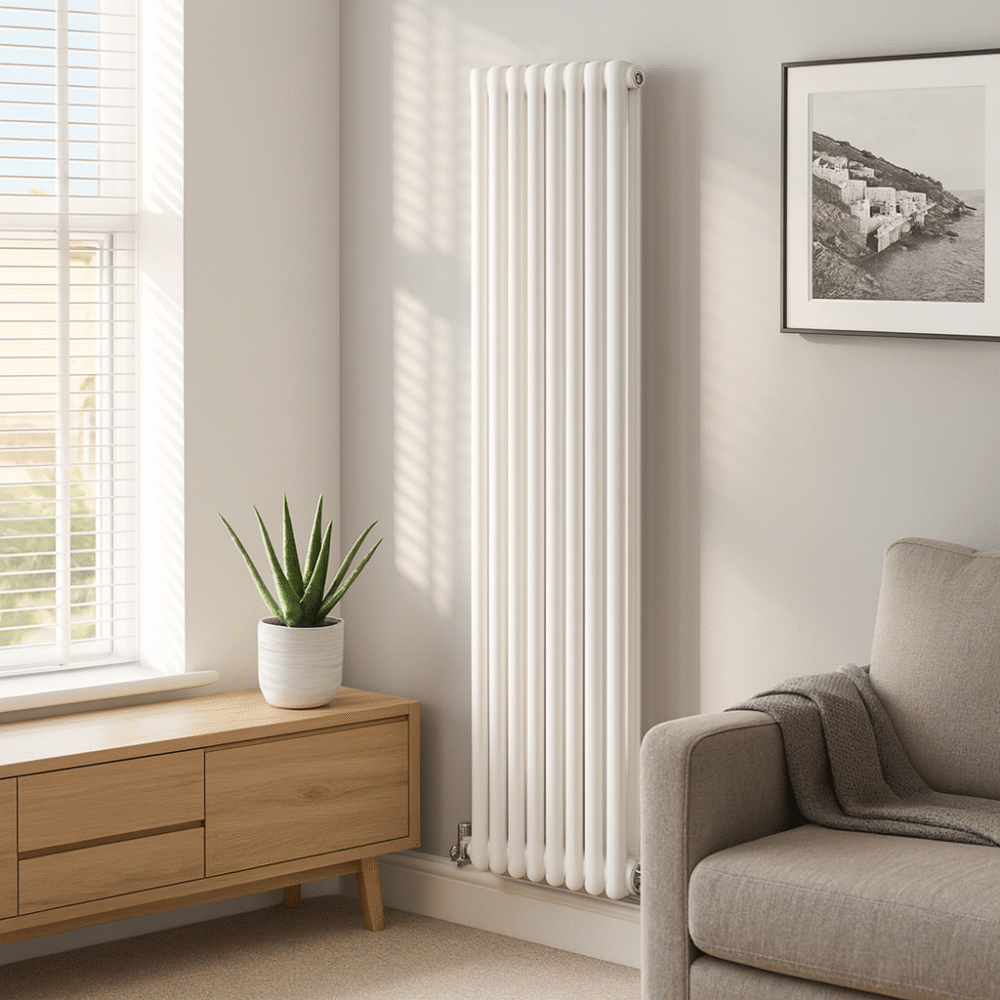 Heatwick Heritage 1800mm White 3 Column Radiator – Various Widths - Image 2