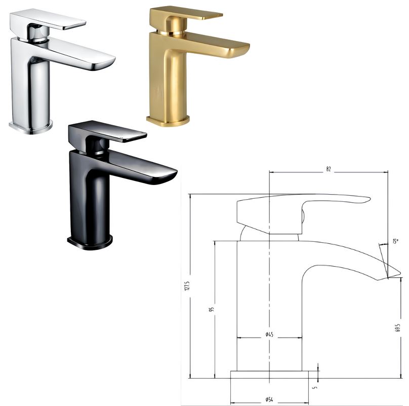 1100mm Green Bathroom Combination Suite – Basin, Vanity Unit & BTW Toilet - Image 8
